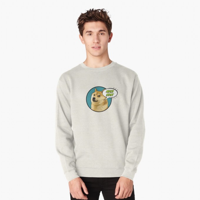 Dogecoin - Much Wow!! Pullover Sweatshirt - 