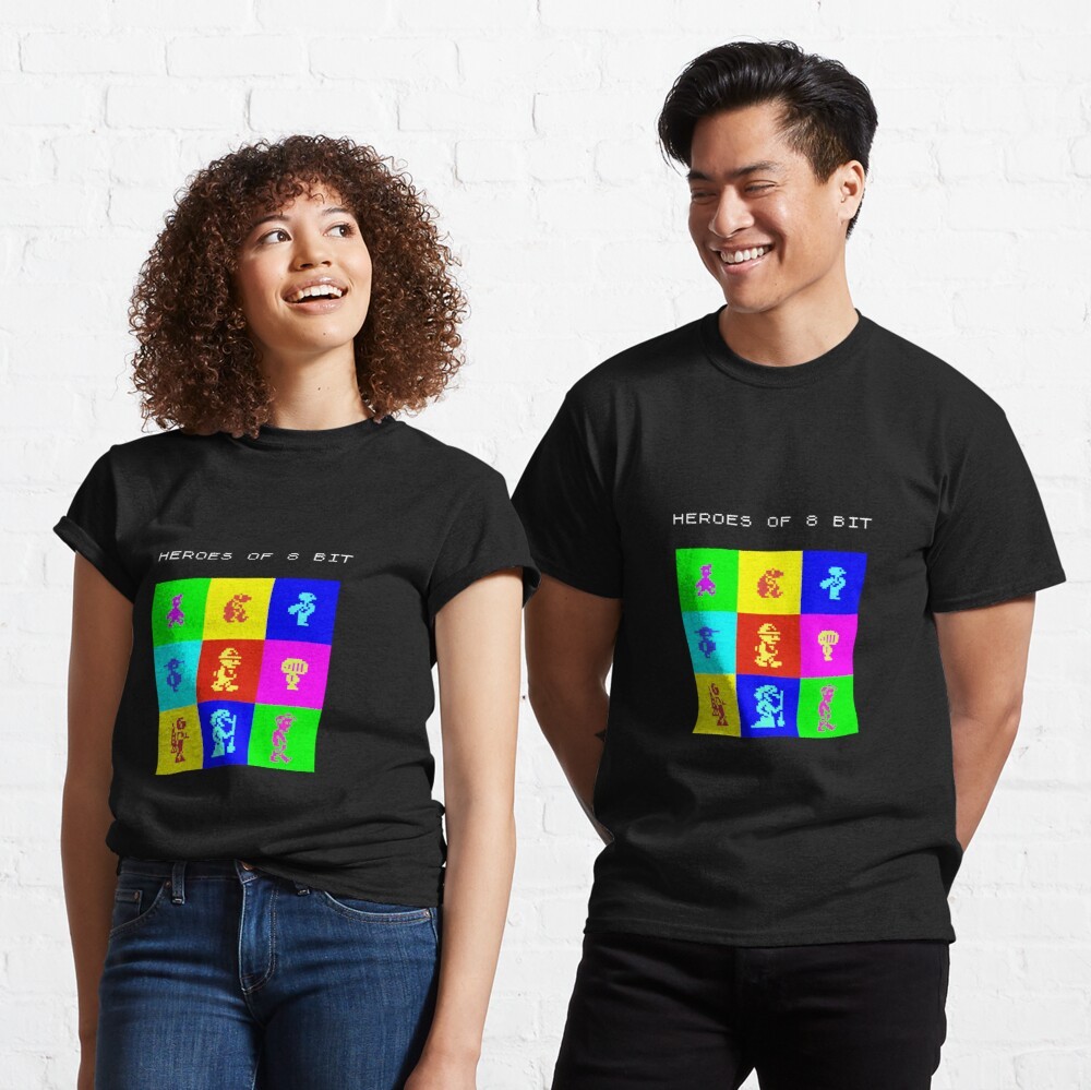 Heroes of 8bit - legends in a handful of pixels Classic T-Shirt by NTK Apparel