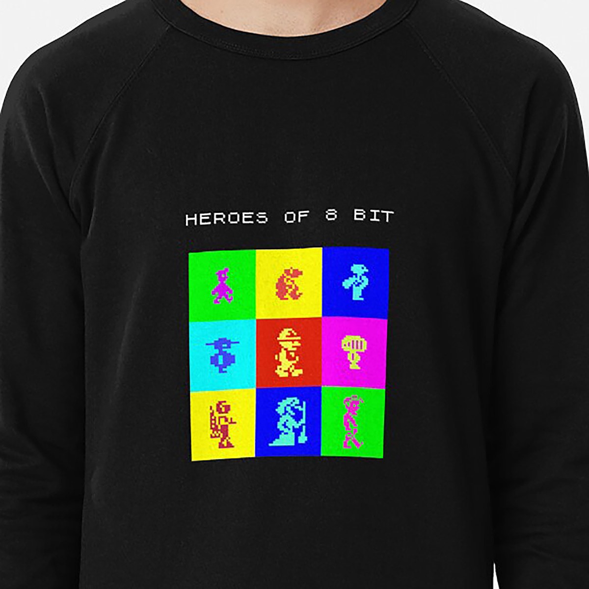 Heroes of 8bit - legends in a handful of pixels Lightweight Sweatshirt - 