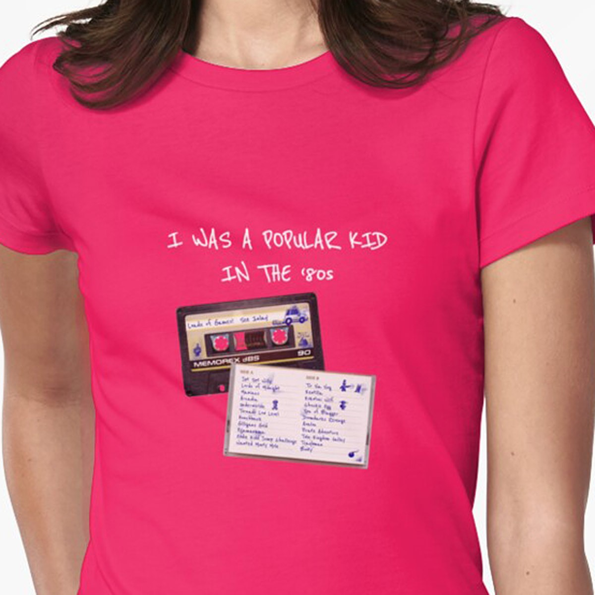 I Was a Popular Kid in the '80s! Fitted Tee - 