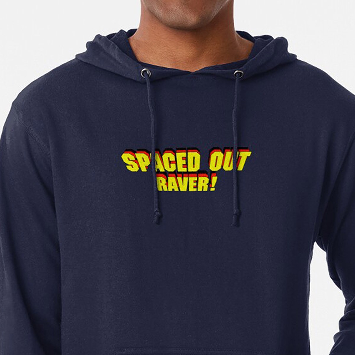 Spaced Out Raver!  - Lightweight Hoodie - 
