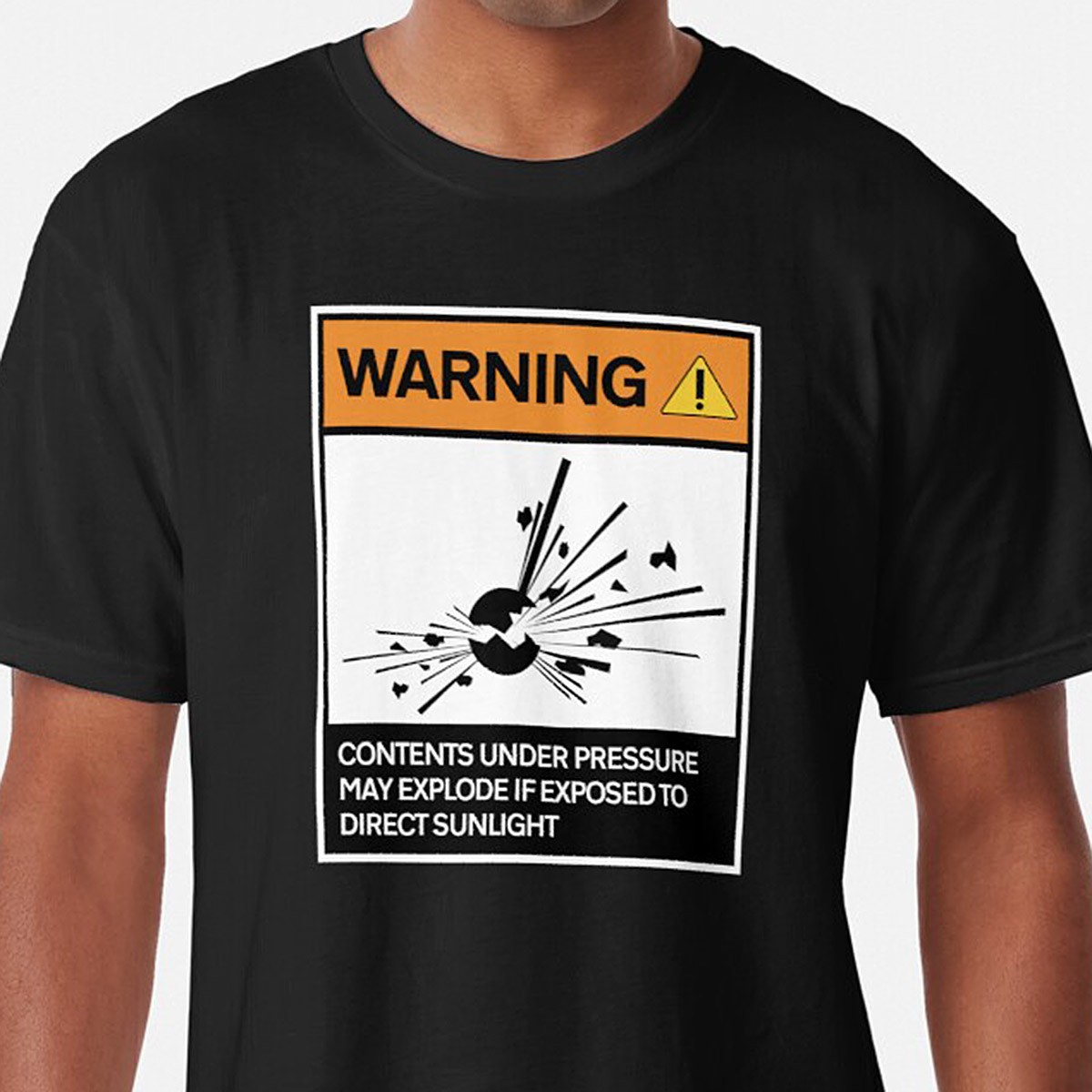 Warning - Contents under pressure! Long T-Shirt by NTK Apparel