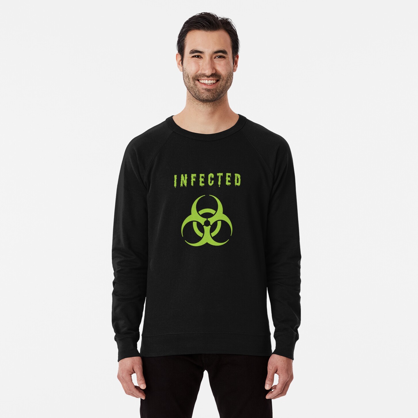 Infected - Let the world know to keep their distance - Lightweight sweatshirt - 