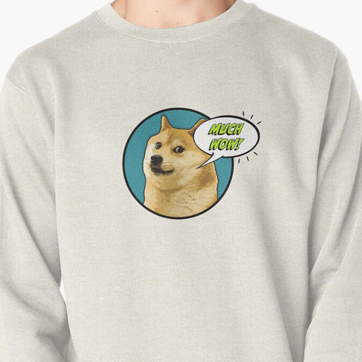 Dogecoin - Much Wow!! Pullover Sweatshirt by NTK Apparel