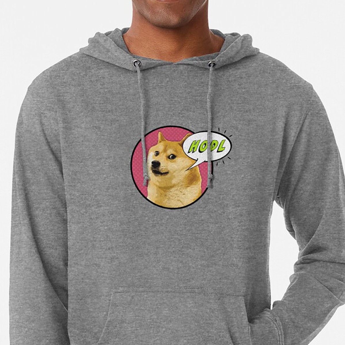 Doge says HODL! Lightweight Hoodie by NTK Apparel