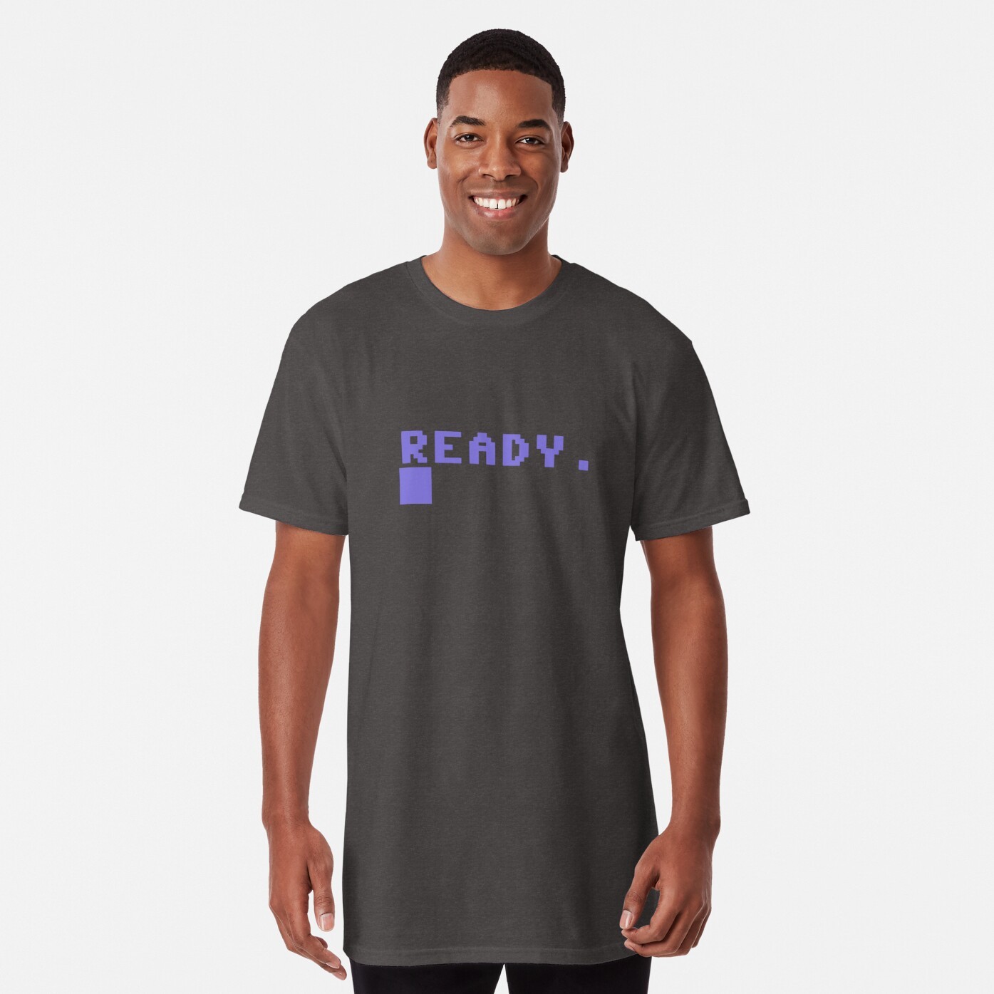 Commodore C64 Ready Prompt Long T-Shirt - 