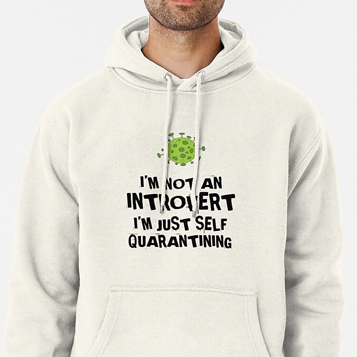 Not an Introvert - Just Self Quarantining! Hoodie by NTK Apparel