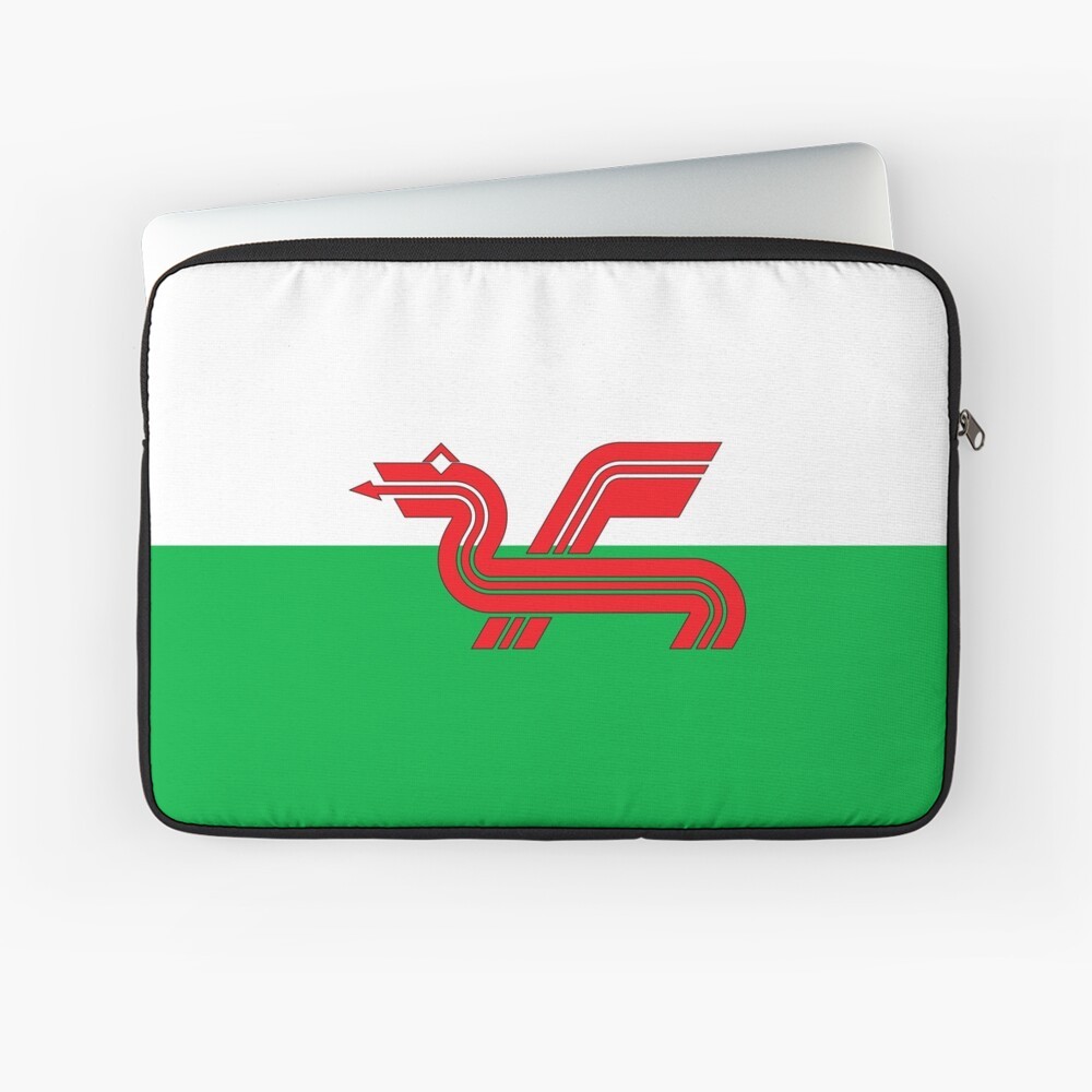 Show your Welsh Pride with a Welsh Dragon Laptop Sleeve by NTK Apparel