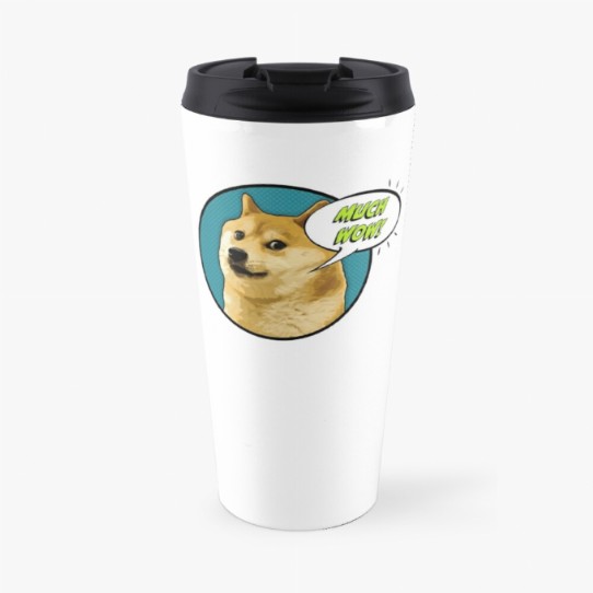 Dogecoin - Much Wow!! Travel Mug