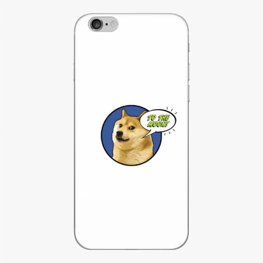 Doge To The Moon!! iPhone Skin
