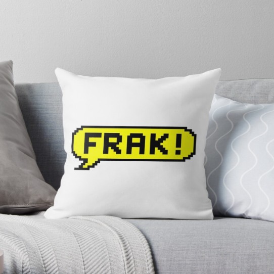 FRAK! throw pillow