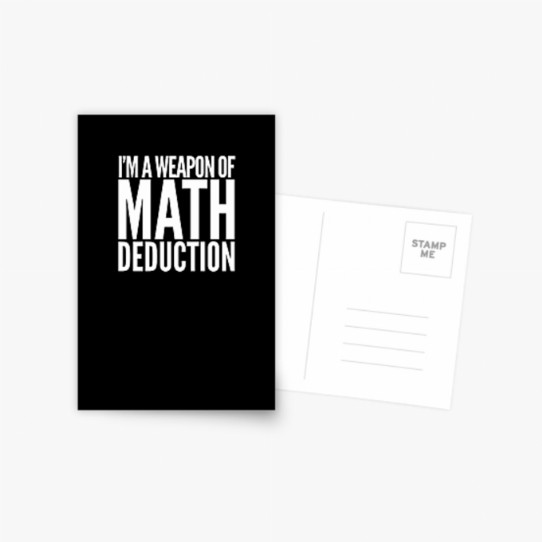 Weapon of Math Deduction POstcard