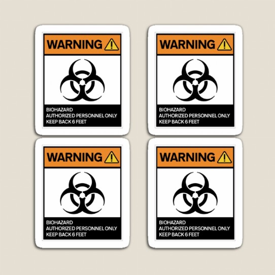 Warning - Biohazard Magnets