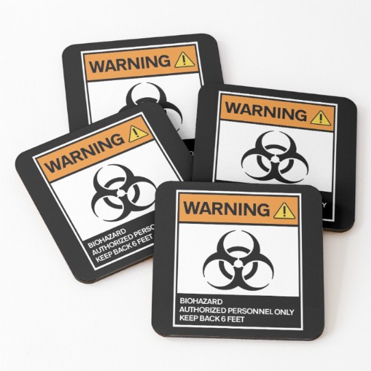 Warning - Biohazard Coaster Pack