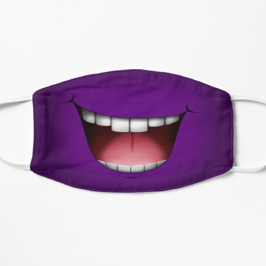 Purple Ghostly Monster Face Mask