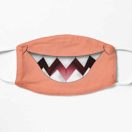 Wear a toothy smile with this fun and colourful face mask with a cartoon monster grin!