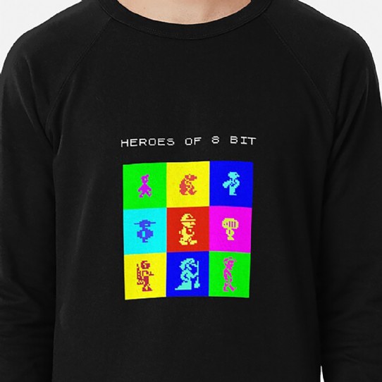Heroes of 8bit - legends in a handful of pixels Lightweight Sweatshirt
