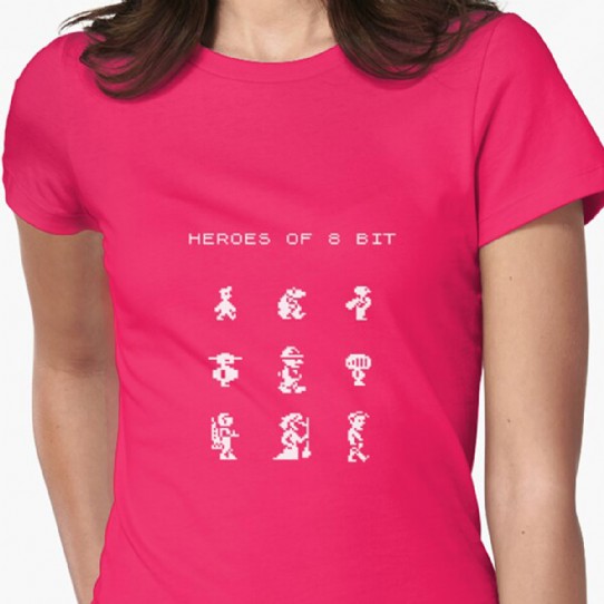 Heroes of 8bit monochrome women