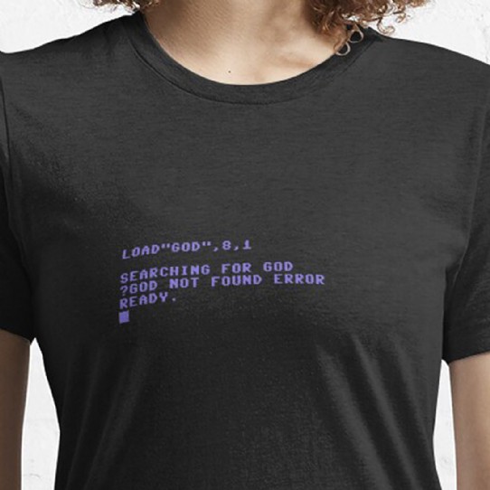 Commodore C64 Load Error - God Not Found Essential T-Shirt