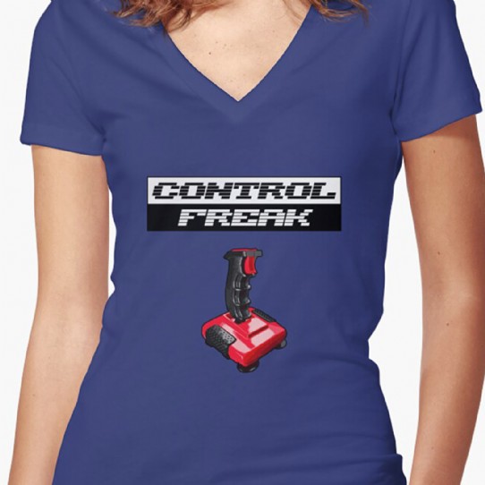 Control Freak - Quickshot II Turbo Edition Fitted V-Neck T-Shirt