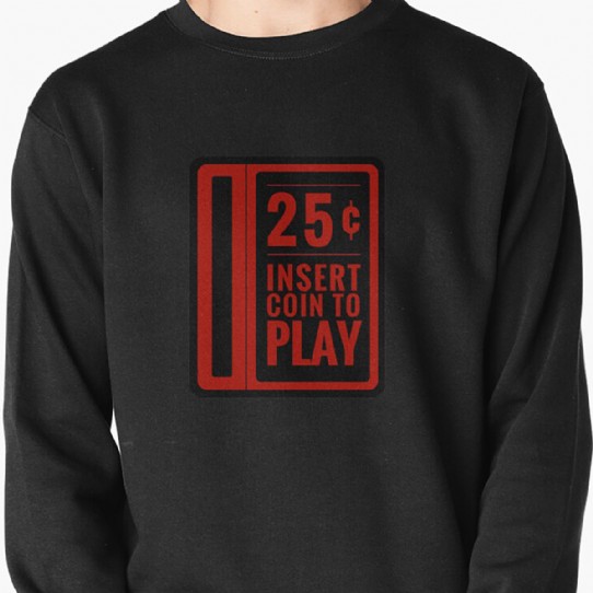 Insert Coin arcade coin slot - Pullover Sweatshirt