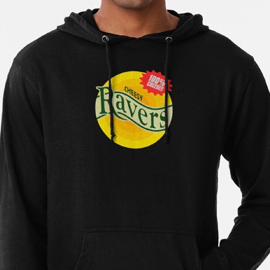 100% Cheesy Ravers!  Lightweight hoodie