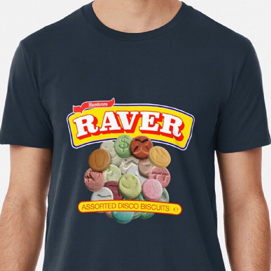 Hardcore Raver - Assorted Disco Biscuits Premium T
