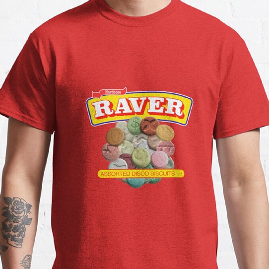 Hardcore Raver - Assorted Disco Biscuits Classic T-Shirt