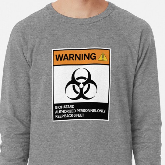 Warning - Biohazard - Lightweight Sweatshirt