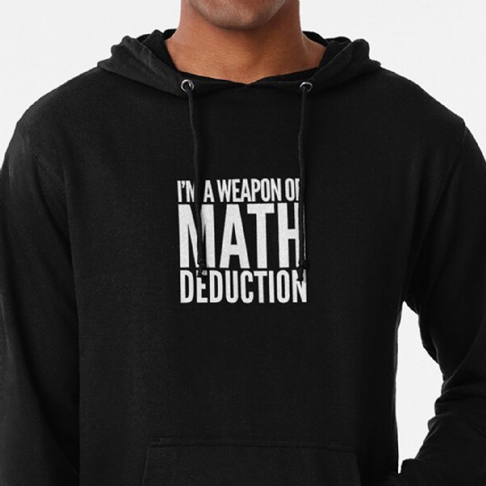 Weapon of Math Deduction Lightweight Hoodie