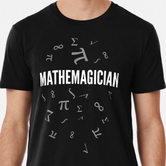 Mathemagician!  Crunching Numbers Like a Superhero! Premium T-Shirt