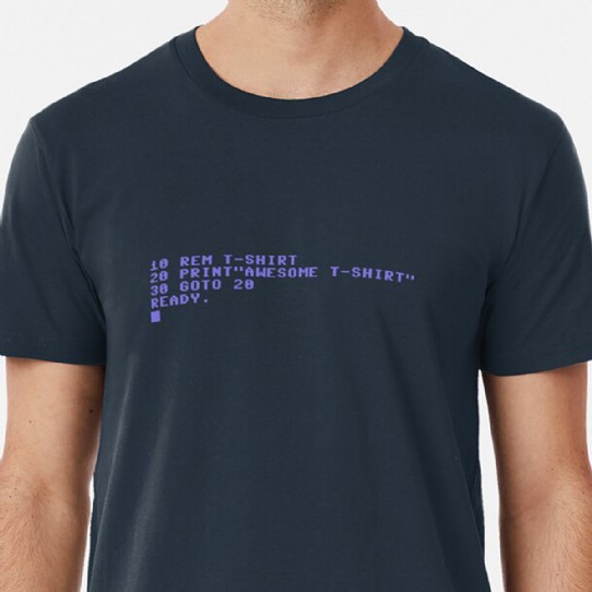 Commodore C64 BASIC - Awesome T-Shirt - Premium Tee