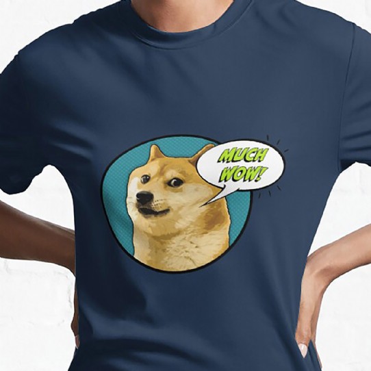 Dogecoin - Much Wow!! Active T-Shirt