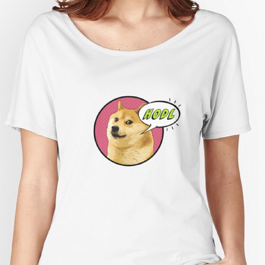 Doge says HODL! Relaxed Fit T-Shirt