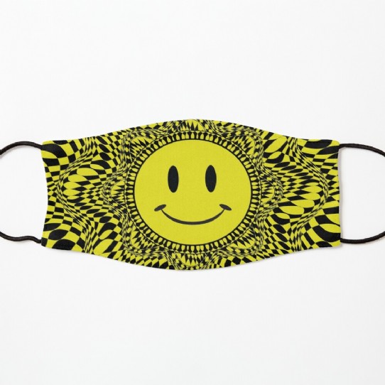 Trippy Acid House Smiley Kids Mask