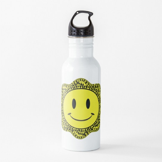 Trippy Acid House Smiley Water Bottle