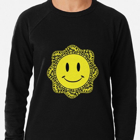 Trippy Acid House Smiley Lightweight Sweatshirt