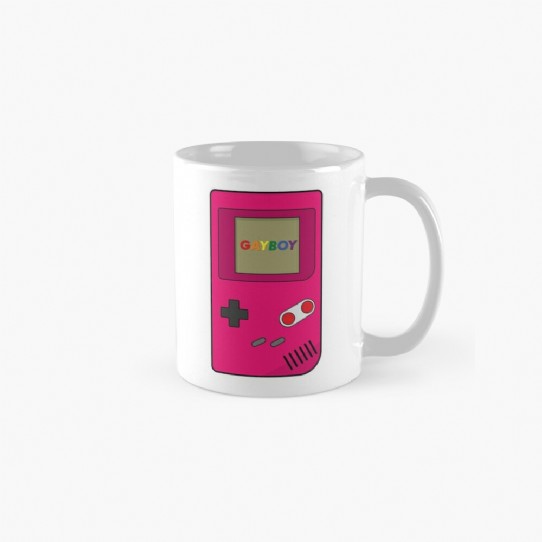 The Gayboy - Bright pink Retro gaming Coffee Mug