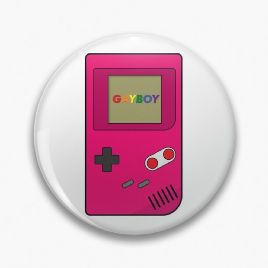The Gayboy - Bright pink Retro gaming Pin