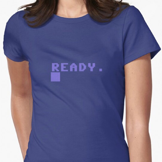 Commodore C64 Ready Prompt Fitted T-Shirt