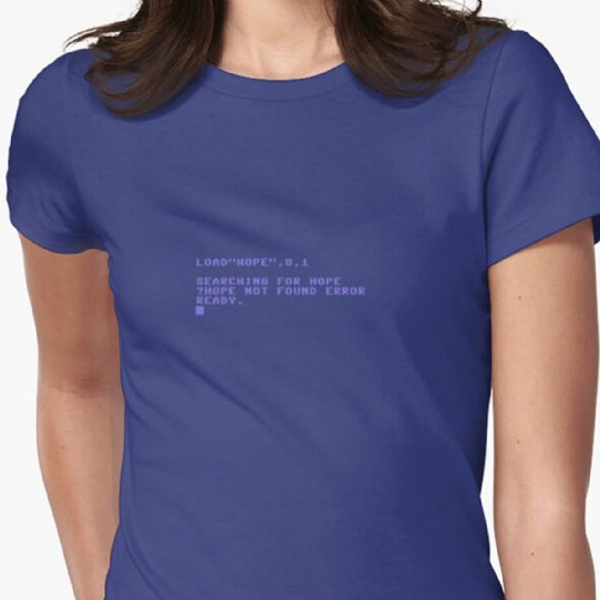 Commodore C64 Load Error - Hope Not Found Fitted T-Shirt