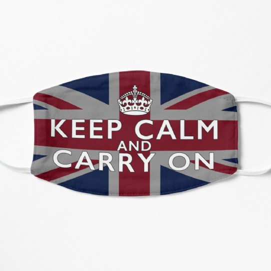 Keep calm and Carry On - Union Jack Facemask