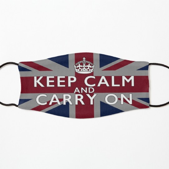 Keep calm and Carry On - Union Jack Kids Facemask