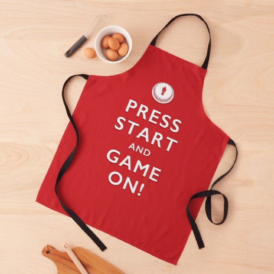 Press Start and Game On! Apron