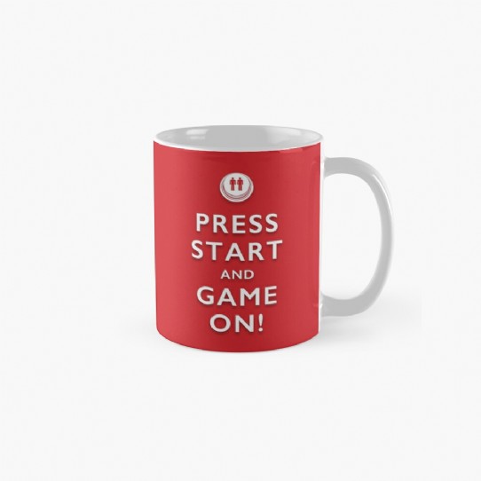 Press Start and Game On! Coffee Mug