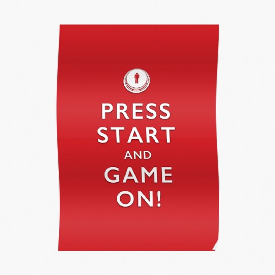 Press Start and Game On! Poster
