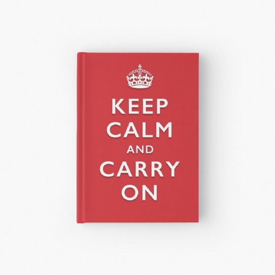 Keep Calm and Carry On - Classic Red Hardcover Journal