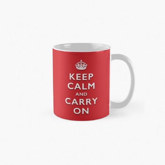 Keep Calm and Carry On - Classic Red Coffee Mug