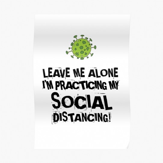 Practicing Social Distancing Poster
