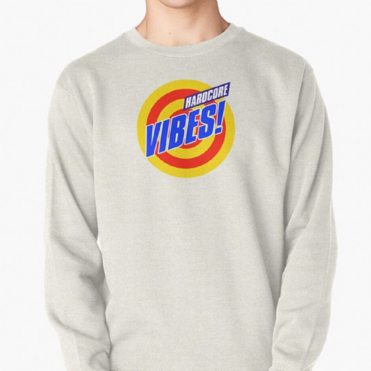 Hardcore Vibes! Old School Rave Design Pullover Sweatshirt